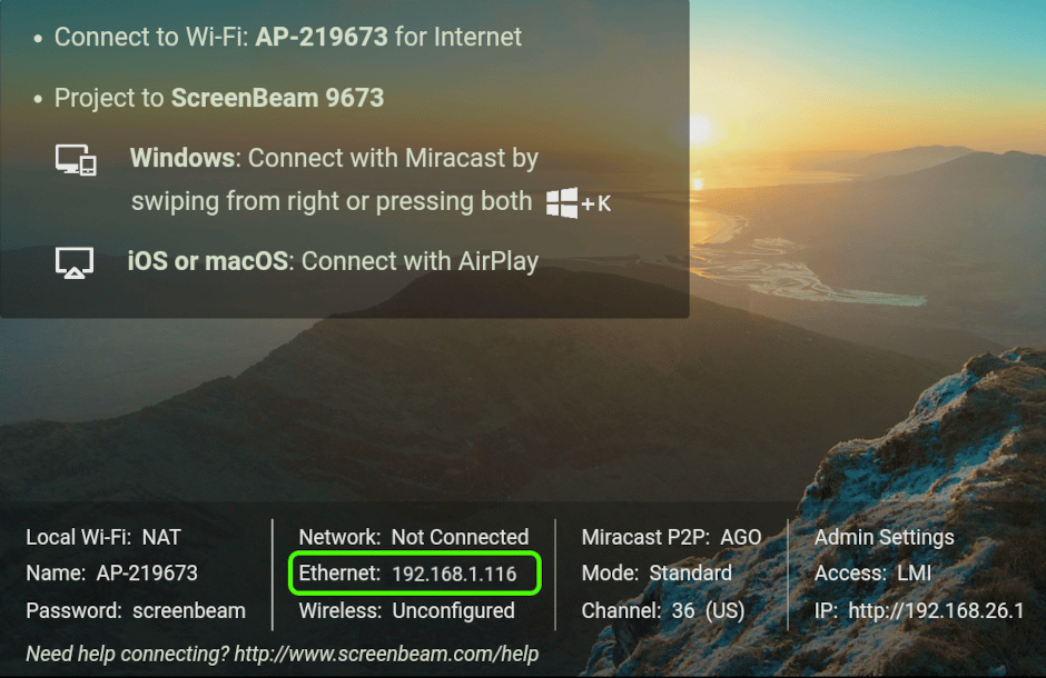 How to access the Local Management Interface (LMI) for configuration